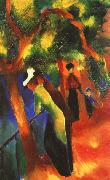 August Macke Sunlight Walk oil painting artist